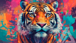 Arte Abstracto de Tigre