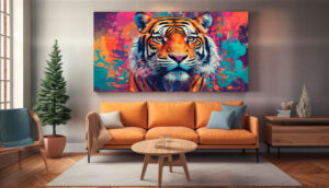 Arte Abstracto de Tigre