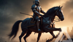 Caballero Medieval en Batalla