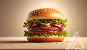 Hamburguesa Premium con Carne de Alta Calidad y Vegetales Frescos