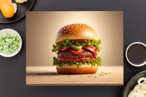 Hamburguesa Premium con Carne de Alta Calidad y Vegetales Frescos