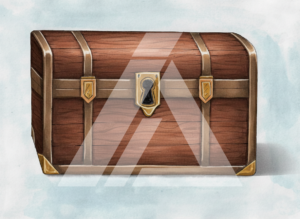 Cofre del Tesoro Antiguo ma