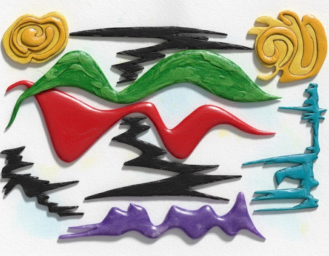 Dibujo abstracto Elemental