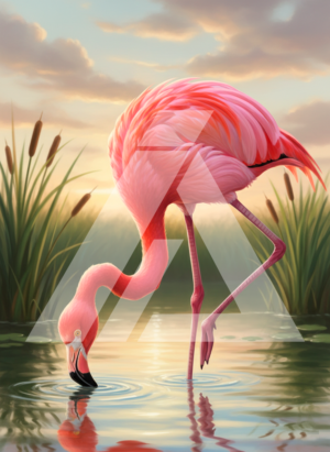 Flamenco bebiendo ma