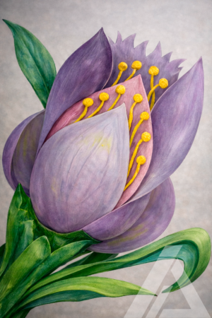 Flor Exótica Púrpura