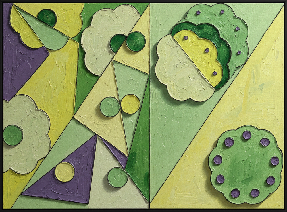 Formas verdes abstractas