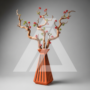 Jarrón Pirámide Estudio