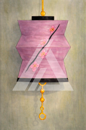 Lámpara Geométrica Violeta ma