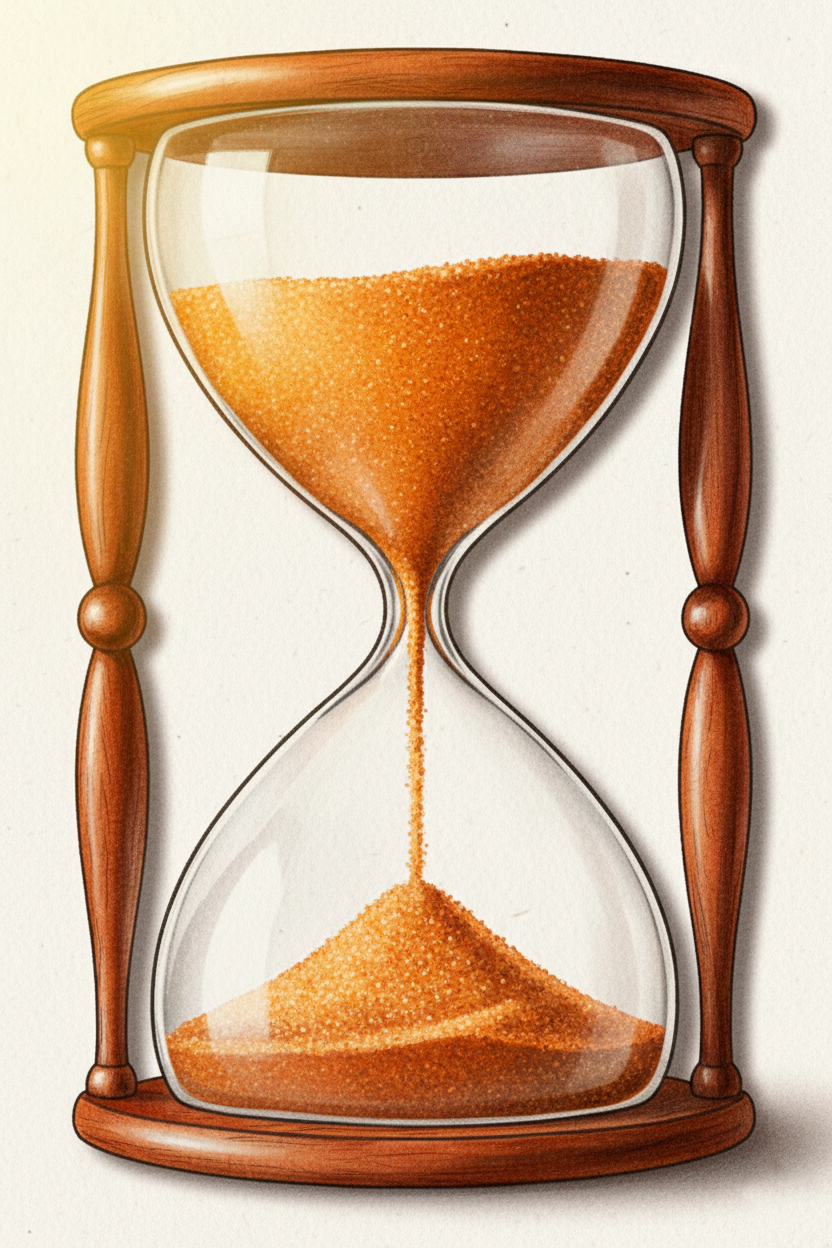 Reloj de Arena Dorado