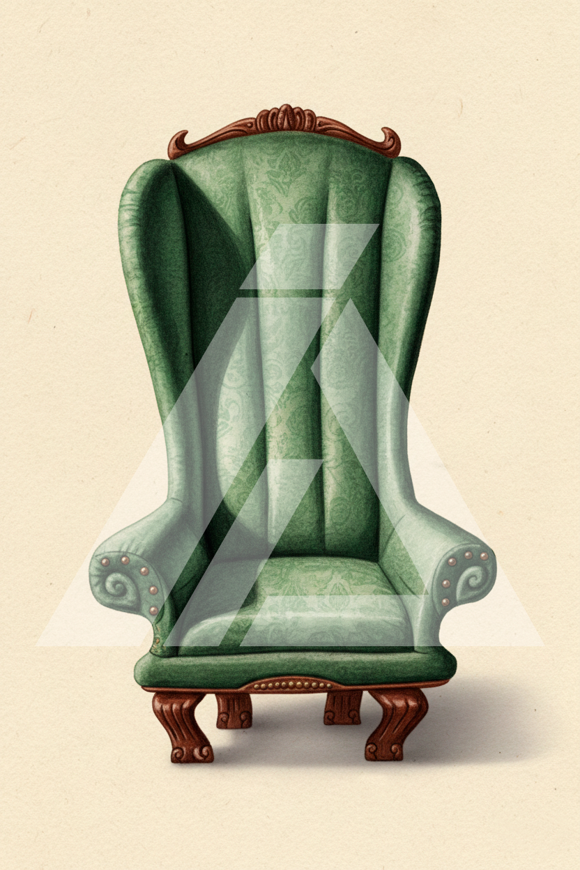 Sillón Verde Victoriano ma