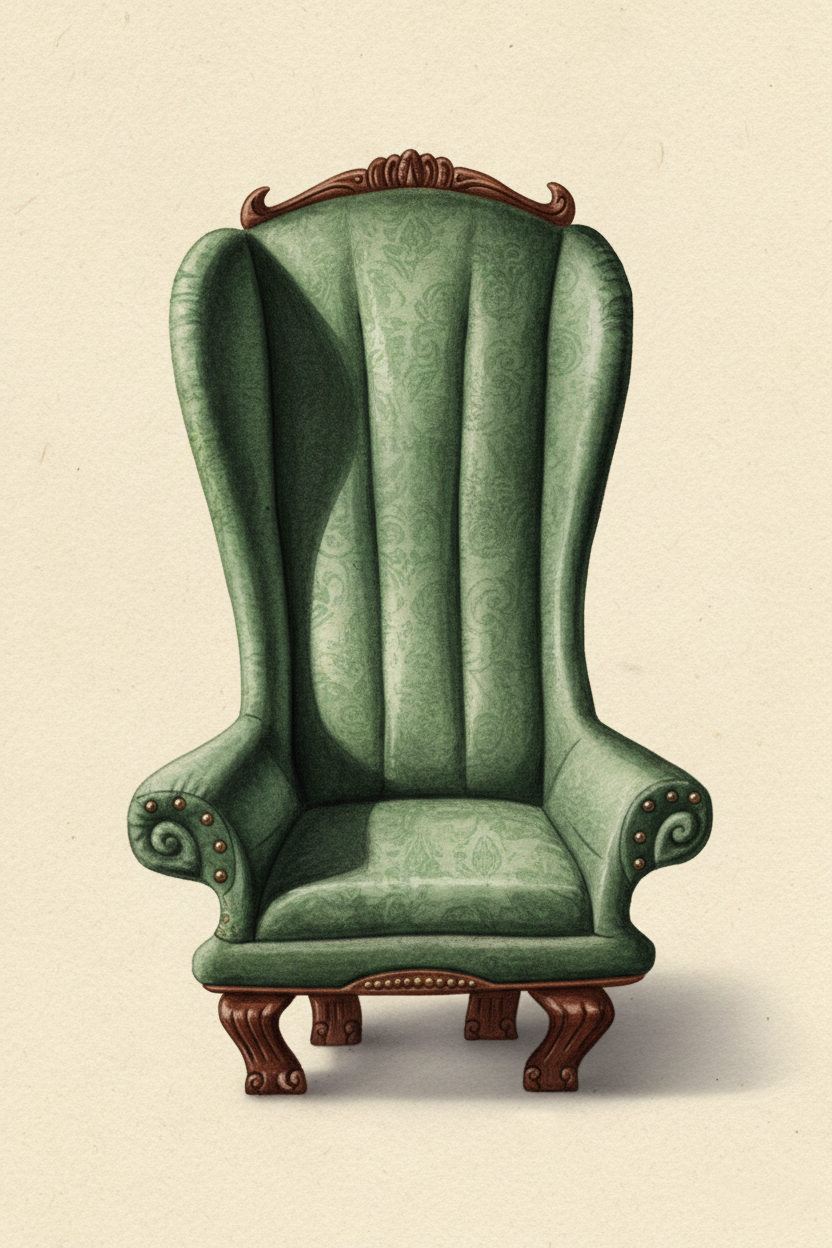 Sillón Verde Victoriano