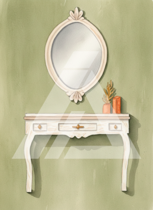 Tocador con Espejo Vintage ma